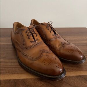 Ferro Aldo Mens Arthur Wingtip Oxford Spectator Dress Shoes, in Cognac Brown